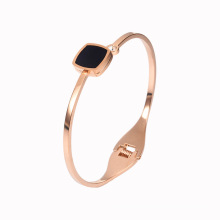 Shangjie OEM 18K Roségoldarmband Titanstahlarmband Graviertes personalisiertes Armband